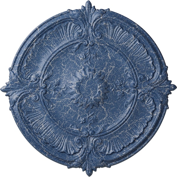 Ekena Millwork Attica Acanthus Leaf Medallion (Canopies up to 3 1/4"), 30 1/8"OD x 1 1/2"P, Americana Crackle CM30ATAMC - main